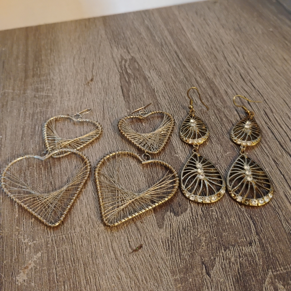 Silver Drop Pierce Earring Bundle - image 4